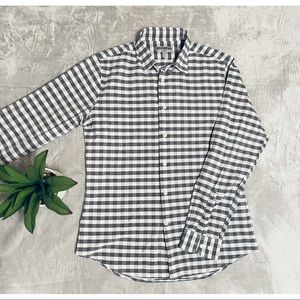 Mens Express checkered button-up shirt